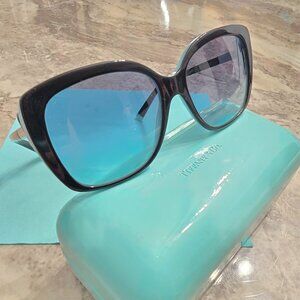 Sunglasses - Tiffany & Co. - One Size - Black & Tiffany Blue Butterfly Style